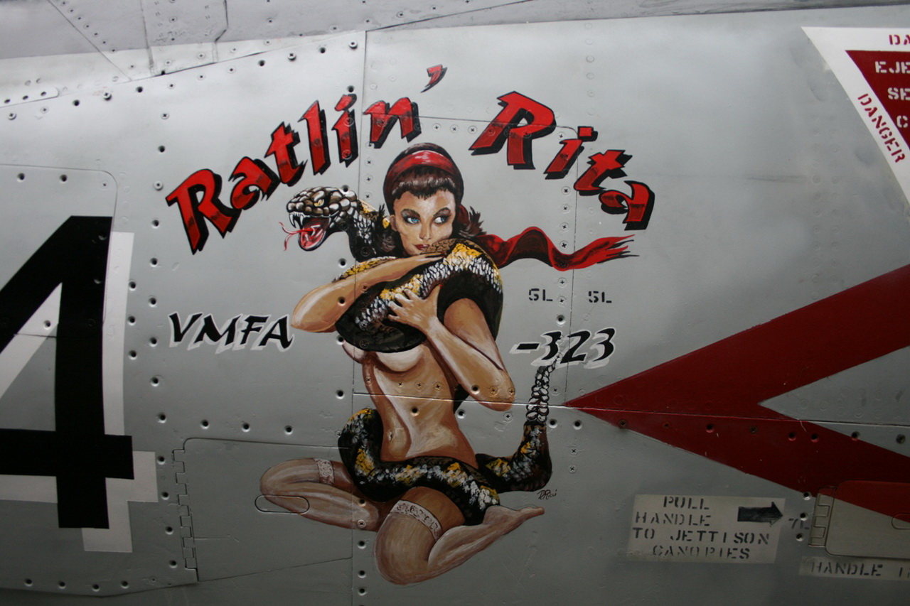 F-4 Phantom Ratlin Rita Aircraft Nose Art